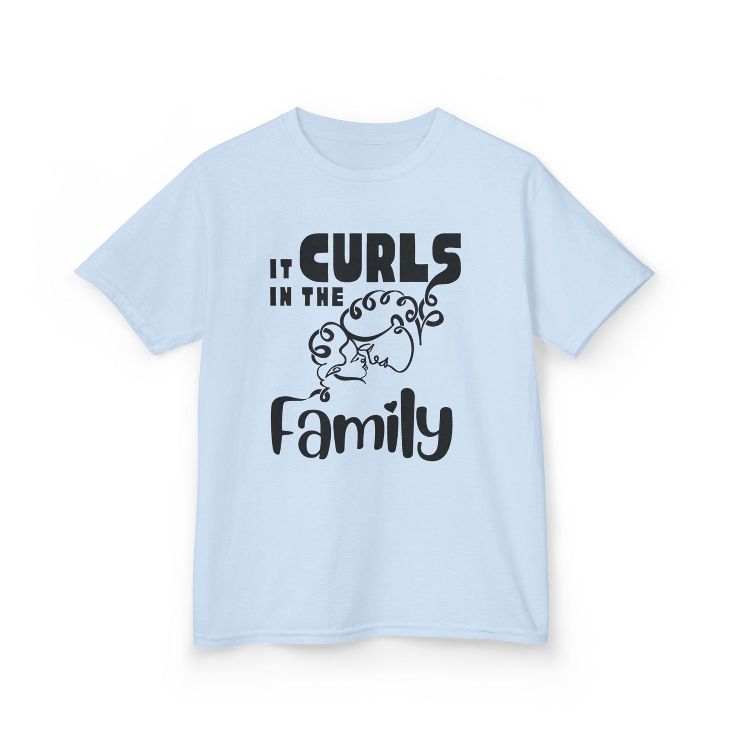 It Curls in the Family – Girls’ Matching Curly Hair T-Shirt | Curlability