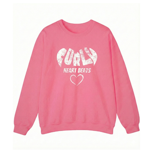 Curly Heart Beats – Kids Curly Hair Graphic Sweatshirt | Curlability