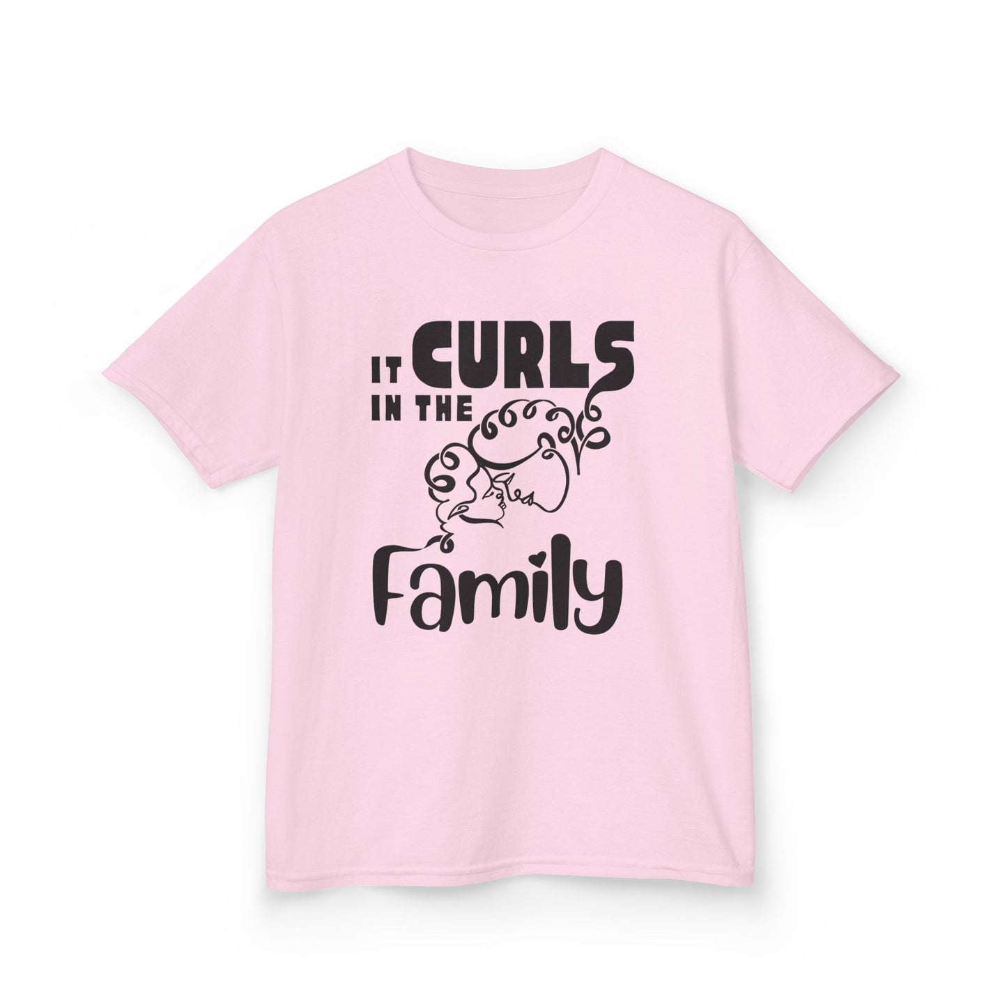 It Curls in the Family – Girls’ Matching Curly Hair T-Shirt | Curlability